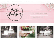 Tablet Screenshot of hallo-hochzeit.de